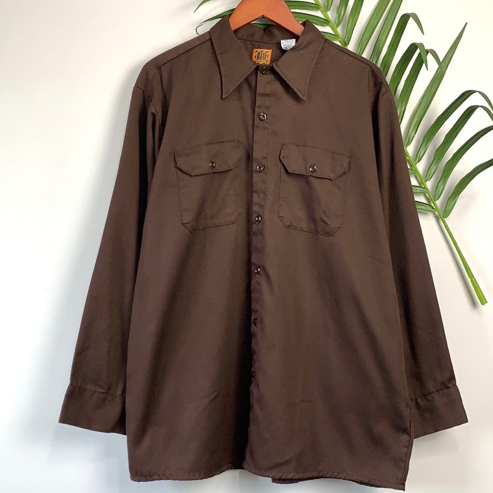 Vintage 80’s Chocolate Brown Big Ben by Wrangler XL Regular